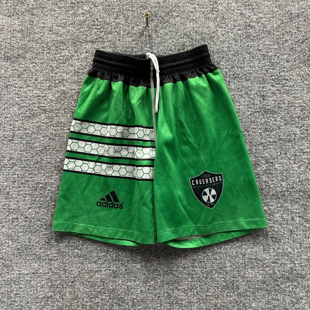 Adidas Athletic Shorts Womens Size WXS Green OSA Crusaders Soccer Team Mesh